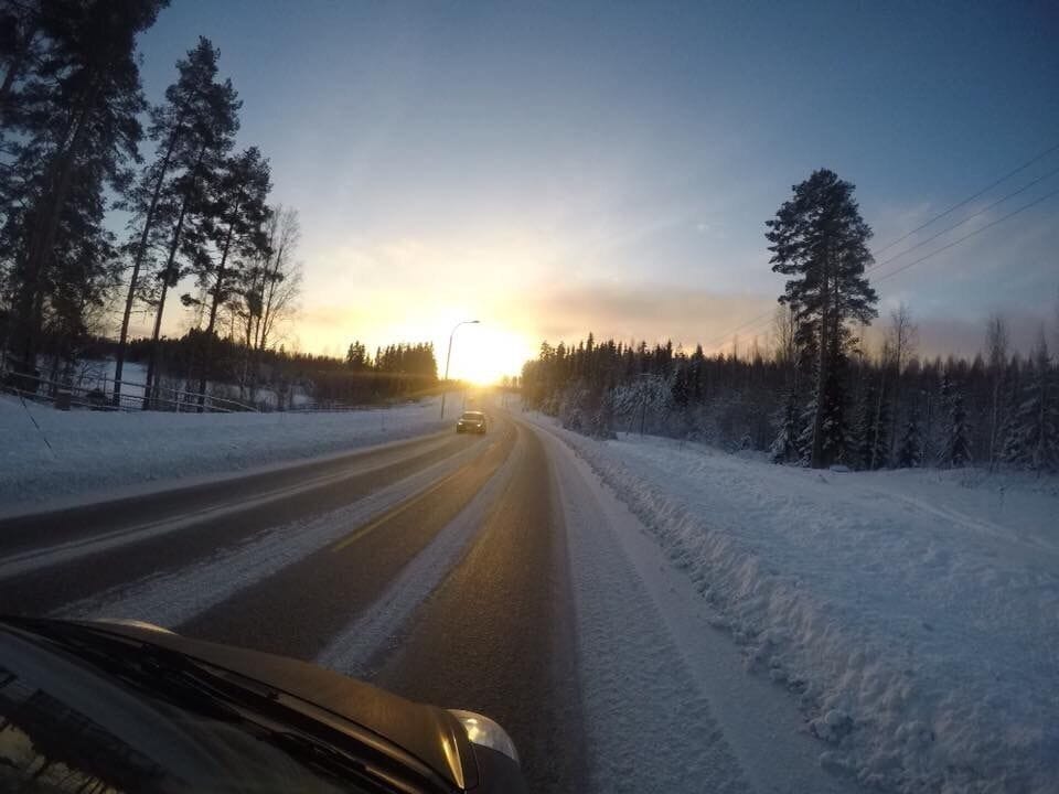 Driving home from tahko to Espoo Finland #WinterWonders