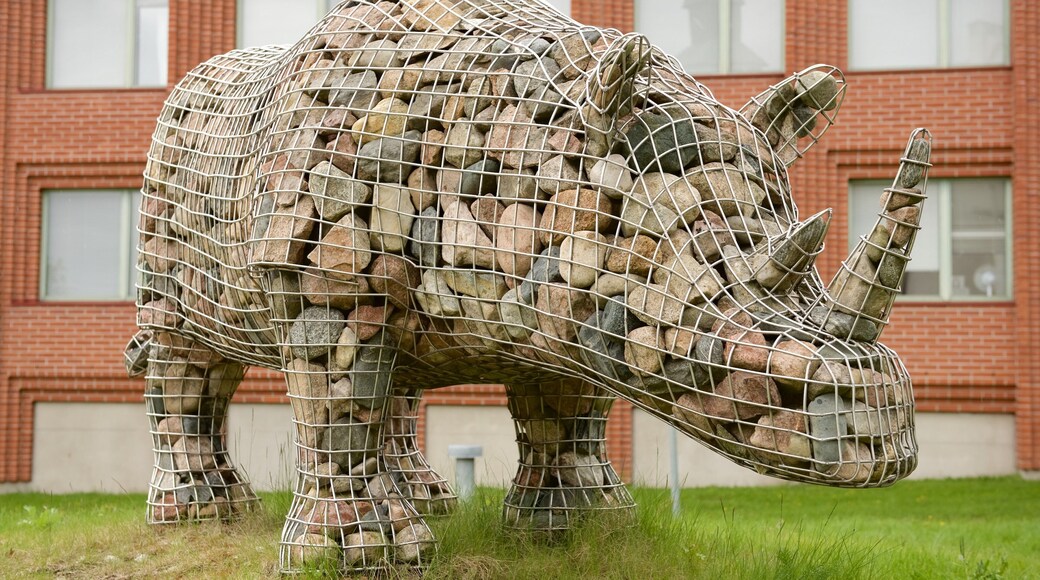 Kemijärvi mostrando arte al aire libre