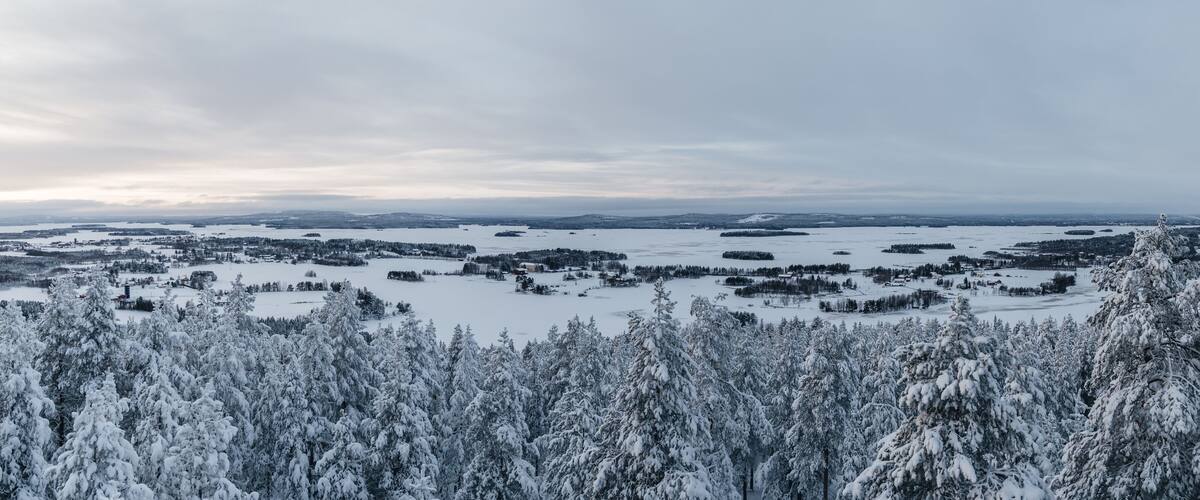 View near Kemijarvi in northern Finland