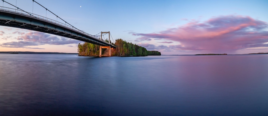 bridge over the lake