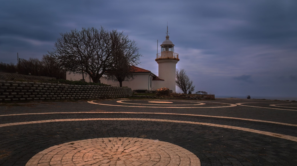 Long Exposure view of Igneada French Lighthouse in Kirklareli in a cloudy day