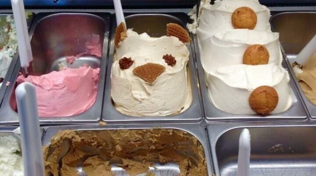 Is that a stroopwafel bear I see in my ice cream? #Delicious