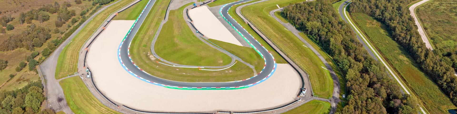 Aerial from the motor circuit in Assen the Netherlands