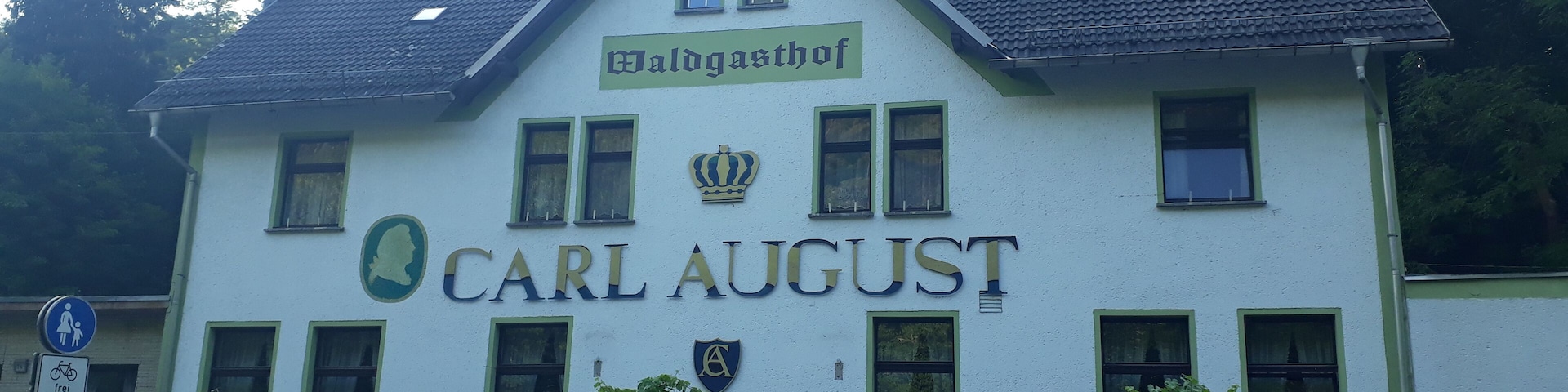 Ehemaliger Waldgasthof Carl August bei Jena, Thüringen
