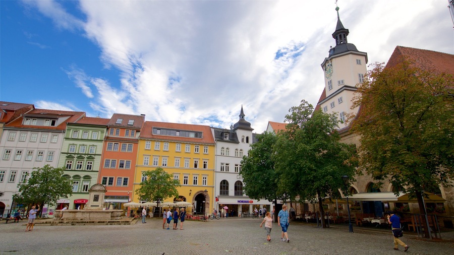Jena which includes street scenes, a square or plaza and heritage elements