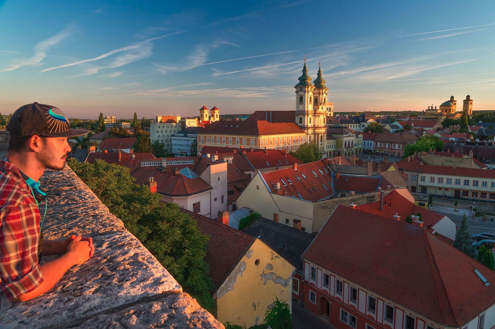 View from the Castle of Eger. It was used effectively to repel Turkish attacks in the 17th century. 