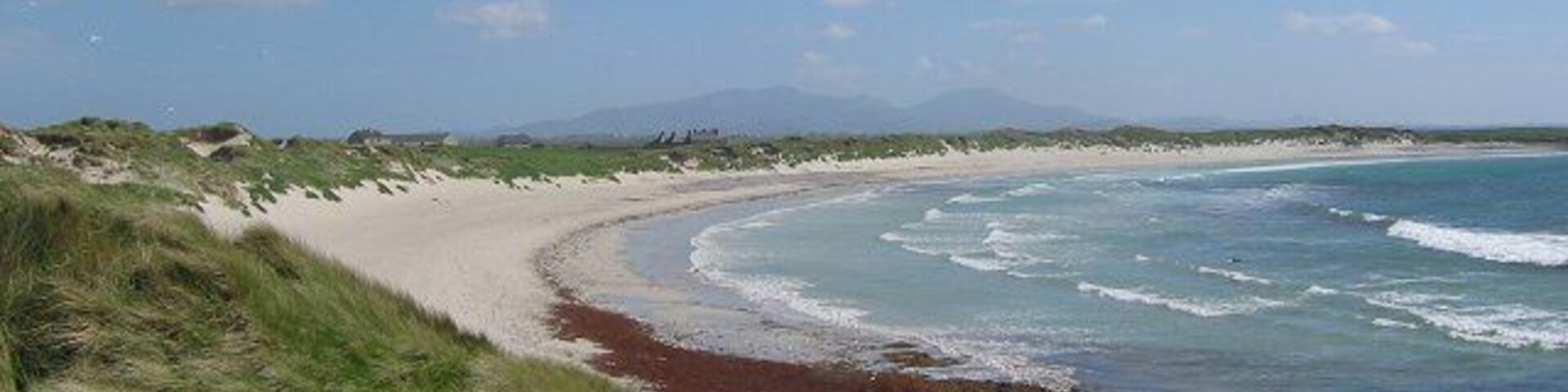 Beach on the west coast of Benbecula looking south towards South Uist.