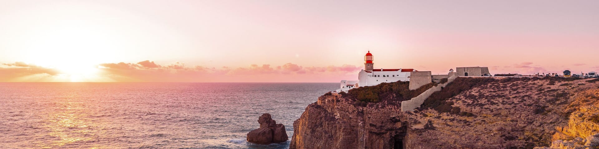 Lighthouse at Cabo de São Vicente, Algarve, Portugal