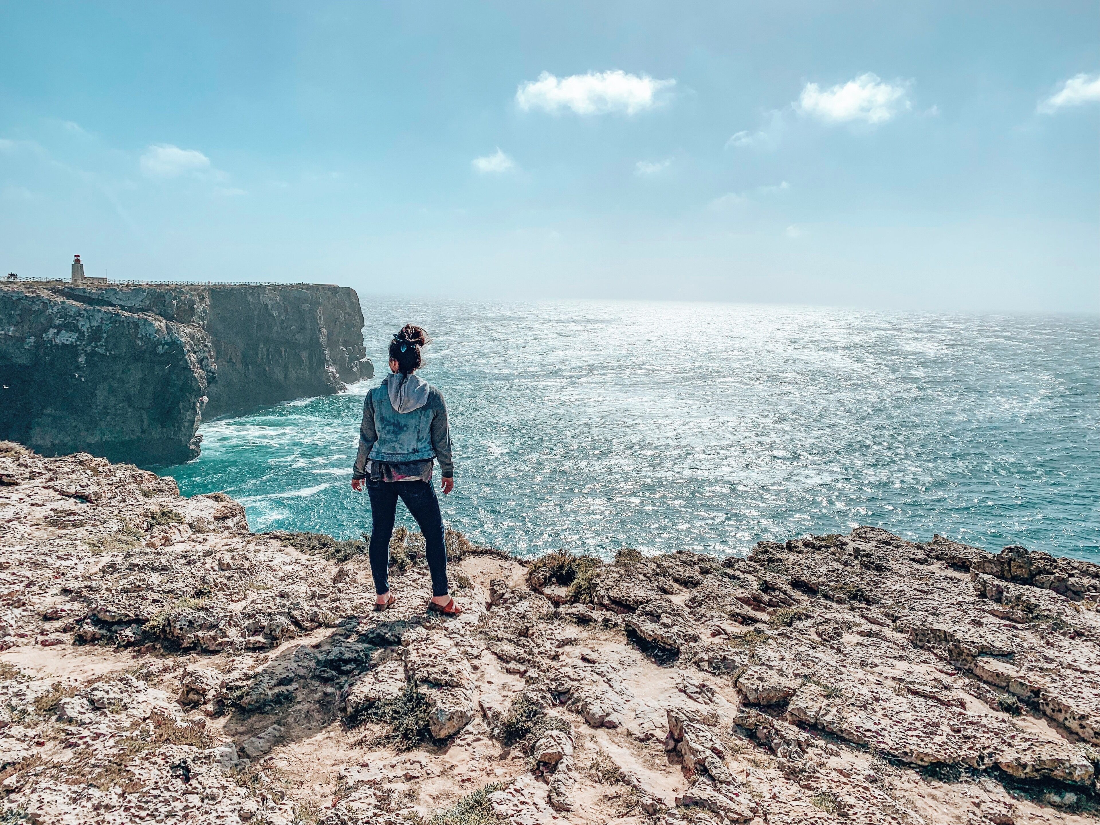 Standing in Sagres which was once thought to be the edge of the world #adventure