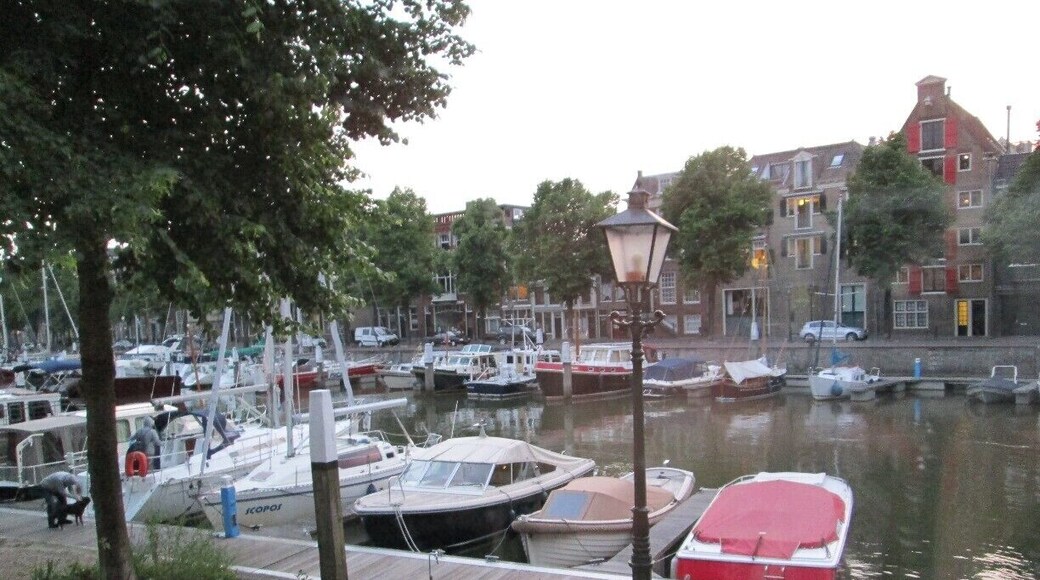 The view from our B&B in Dordrecht.