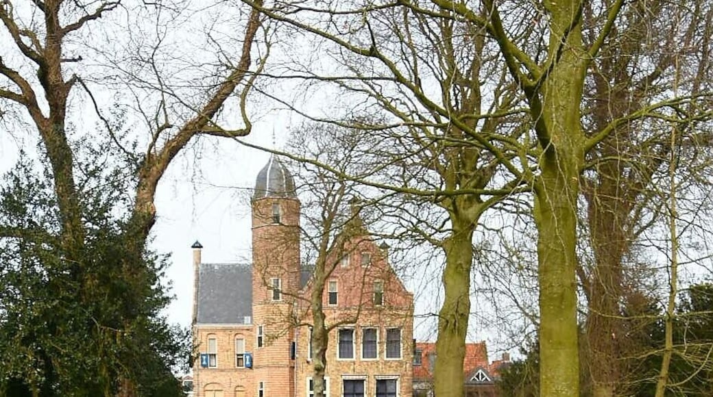De Martinastins ("stins" meaning"stone house" or "estate housing the city museum of Franeker. This is the back side with a park, the front now faces the main street.