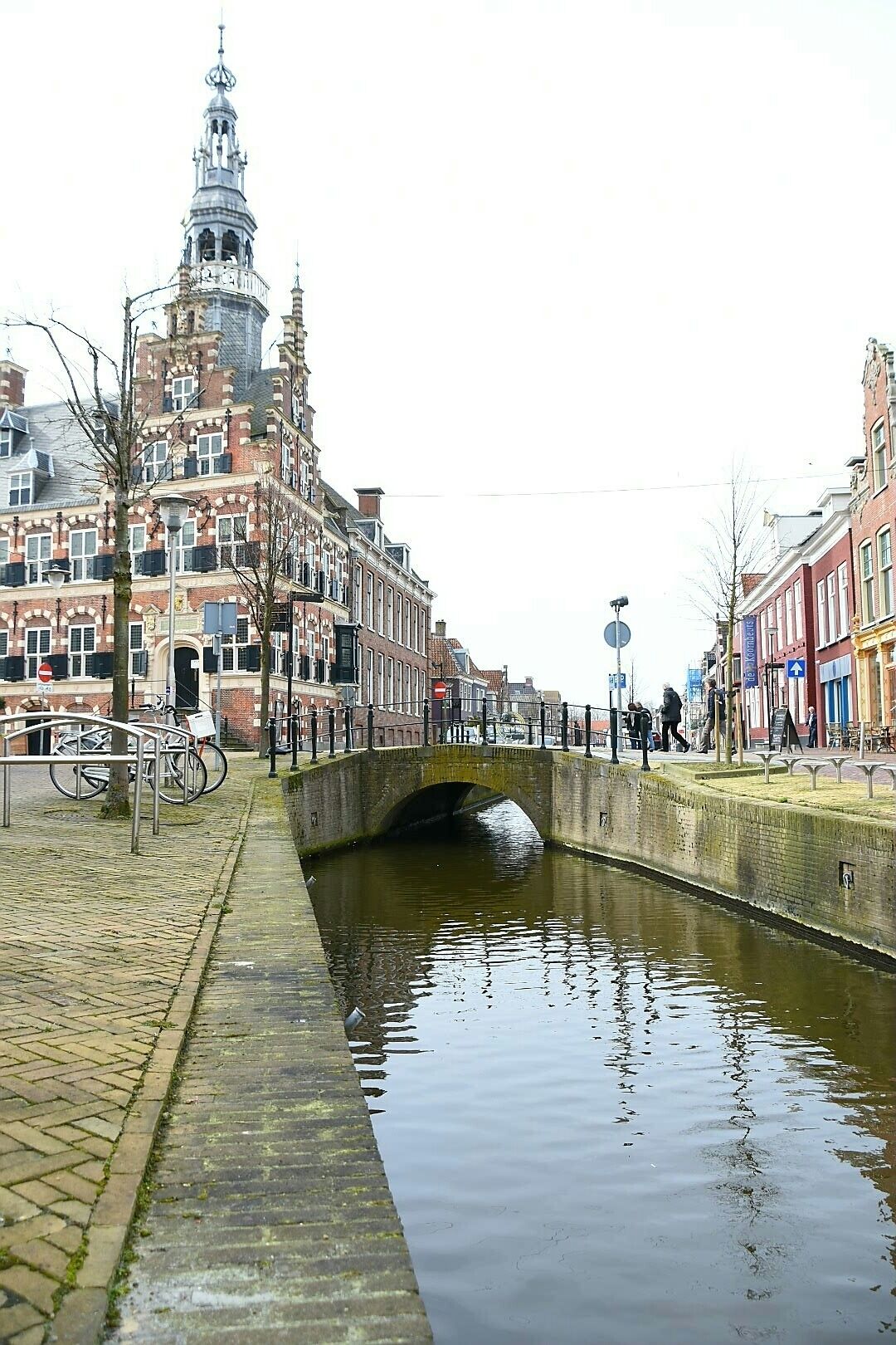 City hall of Franeker, one of 11 towns of Friesland. It once housed the second Protestant university of the Netherlands.
