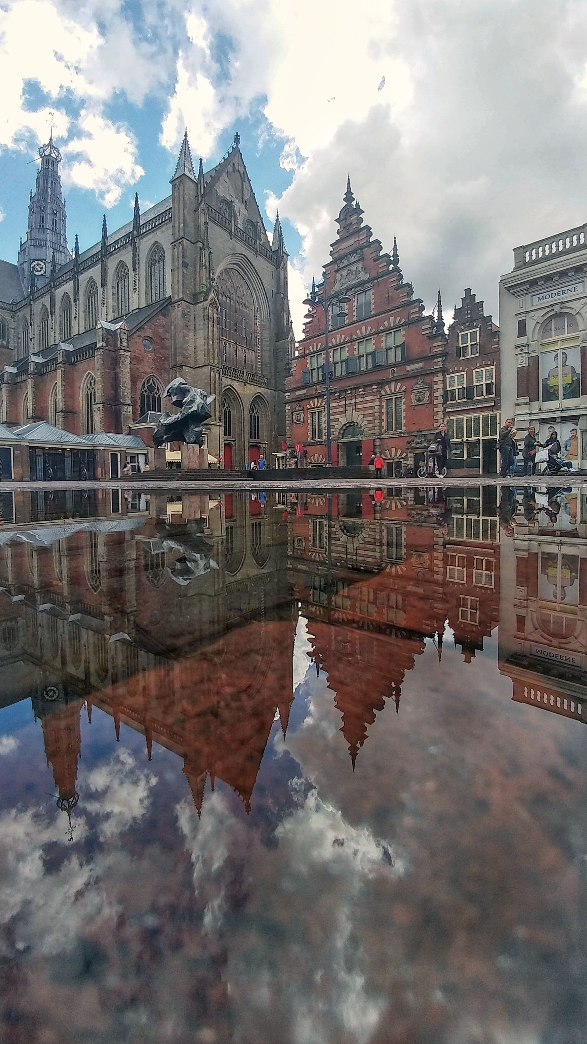 Puddle time in Haarlem... 