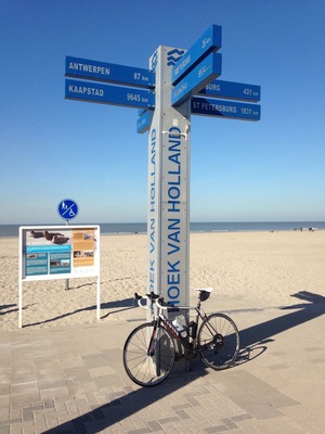 Hoek Van Holland beach.
Great destination for your family weekend getaway. Ride on the bike from Den Haag through dunes. It is c.a. 20 km, so with kids should not take more than 1,5h. All time on the bikepath.
From this point you can start your trip to Kaapstad, but it is 9645km - a bit longer trip :)
#bikewithkids