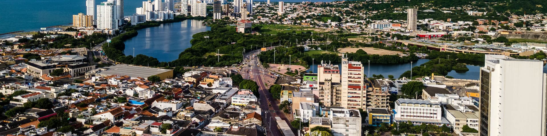 Horizon View Cartagena Colombia Drone Footage, paradise