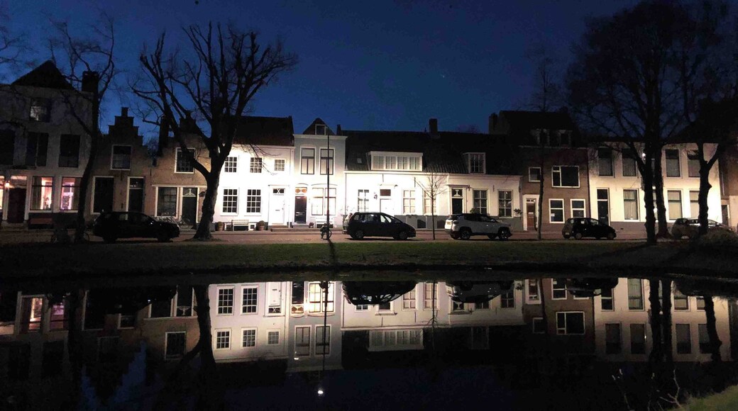View on Herengracht in Middelburg. Reflections! Zeeland, The Netherlands. Follow us on instagram: @welove2travel.nl