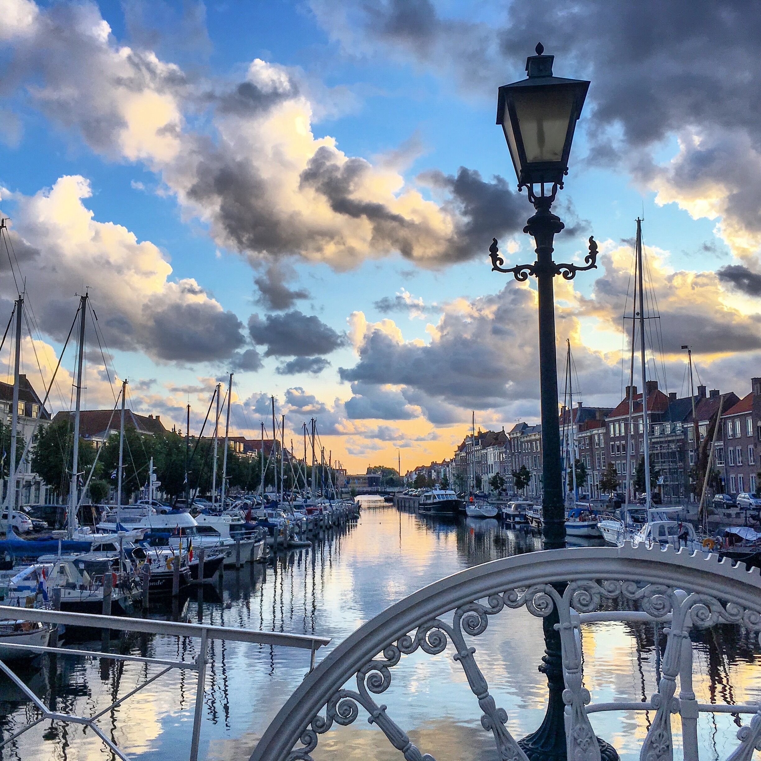 The harbor of Middelburg seen from the Spijker-Bridge (1853).
#Middelburg #Netherlands #Zeeland