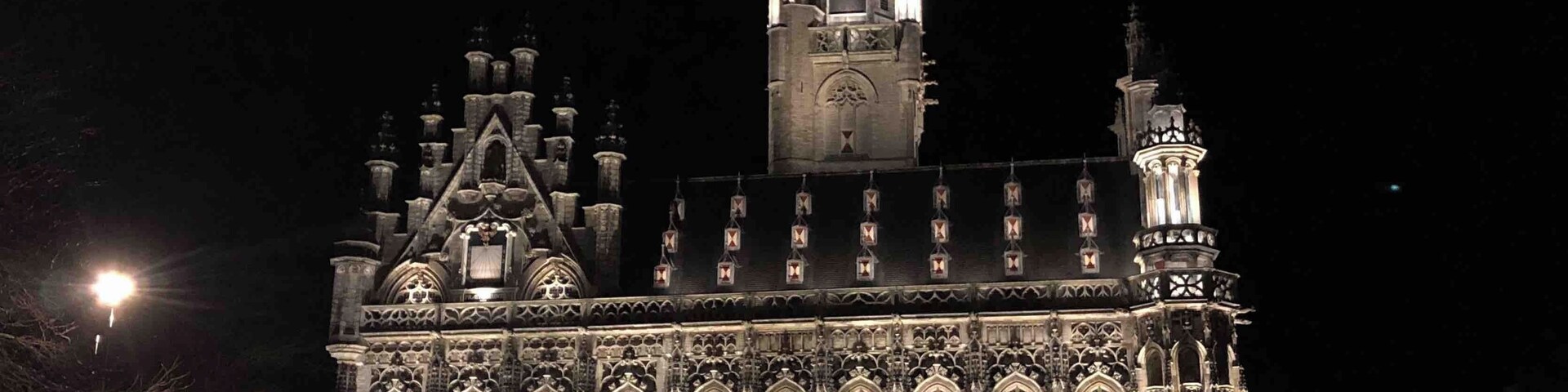 Town Hall Middelburg  @ night. Zeeland, The Netherlands. Follow us on instagram: @welove2travel.nl