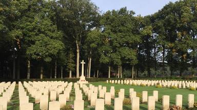 A cemetery where Dutch soldiers were buried