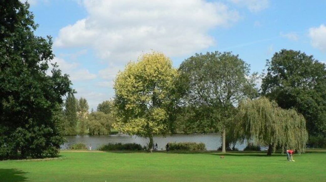Bexley: Danson Park lawn and lake A picturesque spot in this vast park.