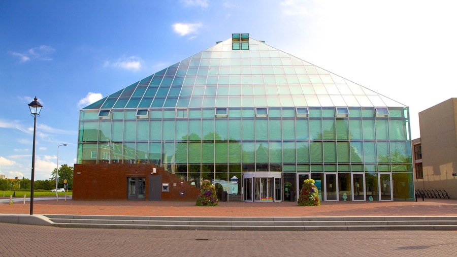 Spijkenisse which includes modern architecture and street scenes