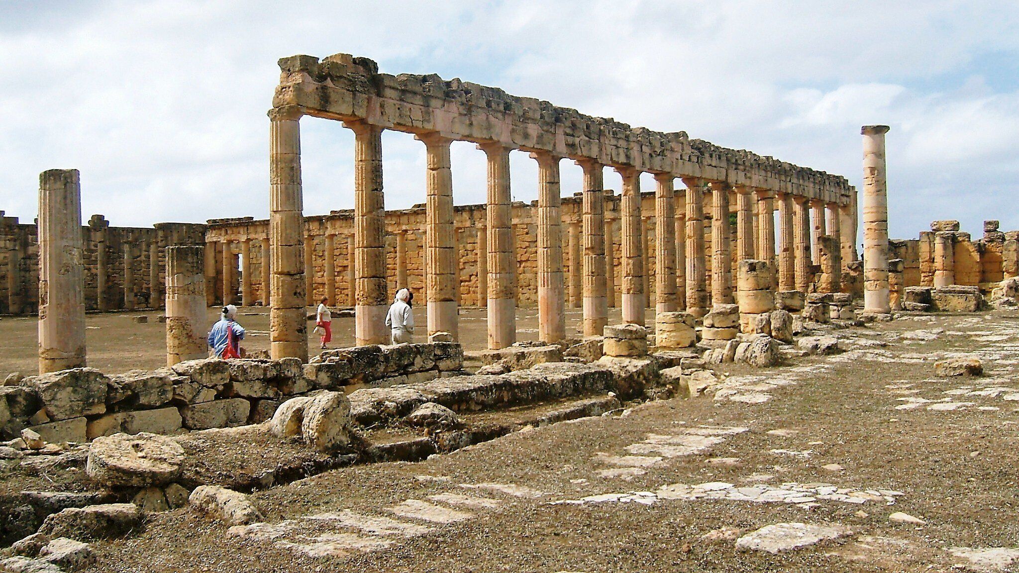 from benghazi you can visit wonderful roman cities of appollonia and cyrene