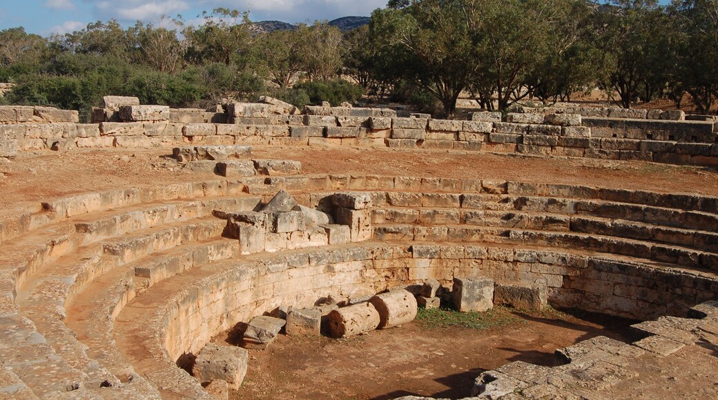 Ancient ruins of Ptolemais near Benghazi, Libya