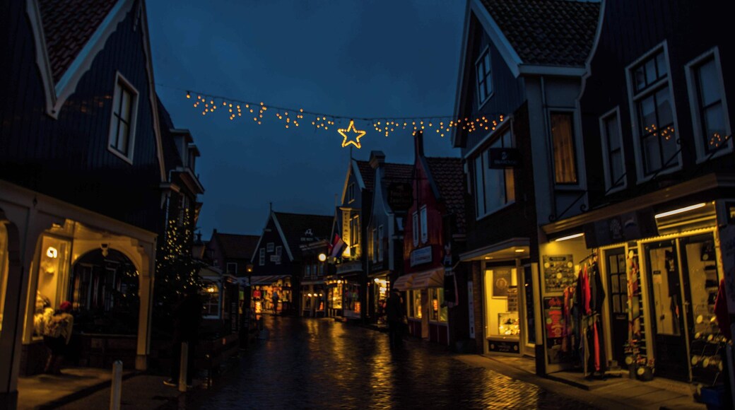 I turned back to soak in the cute serenity one last time before leaving Voldendam and that's how the street looked... Envy those who live this every single day of their lives!
#turnback #cobbledstreets #festivelights