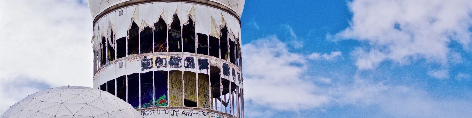 Teufelsberg tower is a former US spy station set in former West Berlin. It is a bit less than a 2 mile hike from the S Bahn station that leaves you near the entrance of Grunewald Park. This park is full of beautiful hikes, as well as a lake for free swimming. The highlight, however, is definitely Teufelsberg tower. It is now abandoned, but has been overtaken by artists. For 7 euro, you can have an hour tour of all the graffiti art.