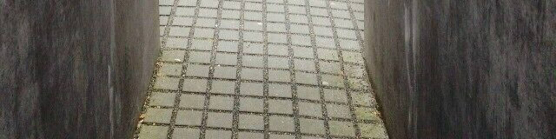 This new holocaust memorial called the Memorial to the Murdered Jews of Europe" of Berlin is rare because it is open to interpretation by the viewer.