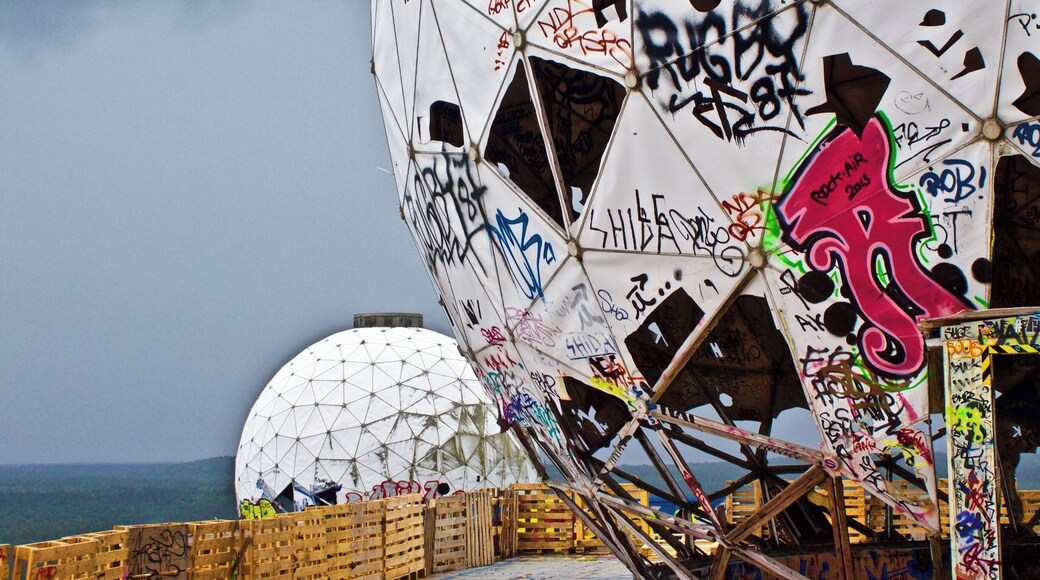 Teufelsberg tower is a former US spy station set in former West Berlin. It is a bit less than a 2 mile hike from the S Bahn station that leaves you near the entrance of Grunewald Park. This park is full of beautiful hikes, as well as a lake for free swimming. The highlight, however, is definitely Teufelsberg tower. It is now abandoned, but has been overtaken by artists. For 7 euro, you can have an hour tour of all the graffiti art.
#hiking