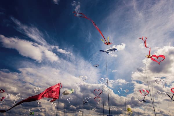 "Giant Kite Festival" at BerlinÂŽs former Tempelhof airport which is now open to the public. There was a referendum recently wether to use a part of the area for development but the people of Berlin voted against it, because people LOVE to use this this open space for cycling, bbqing, kiting, tanning, blading you name it. I am pretty sure that no other city in the world has such a huge open space right in the middle. #festival
