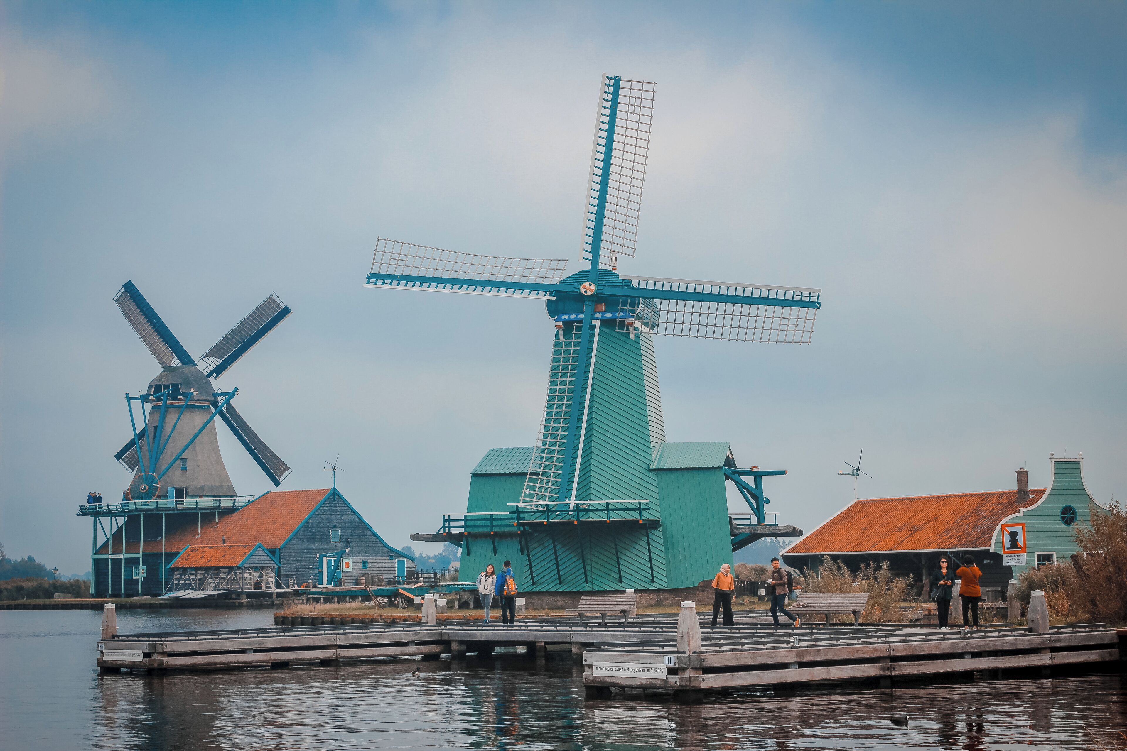 A visit to a beautiful Dutch Town of Zaanse Schans where you can see this beautiful Wind Mills, Snap Photos and don't forget to try the cheese. 