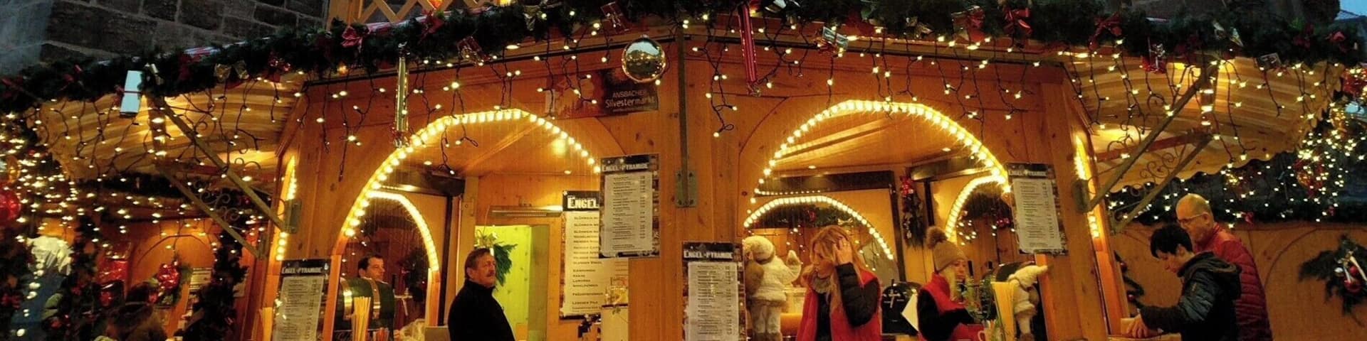 Ansbach Christmas market! Different than Nurnberg and much smaller.