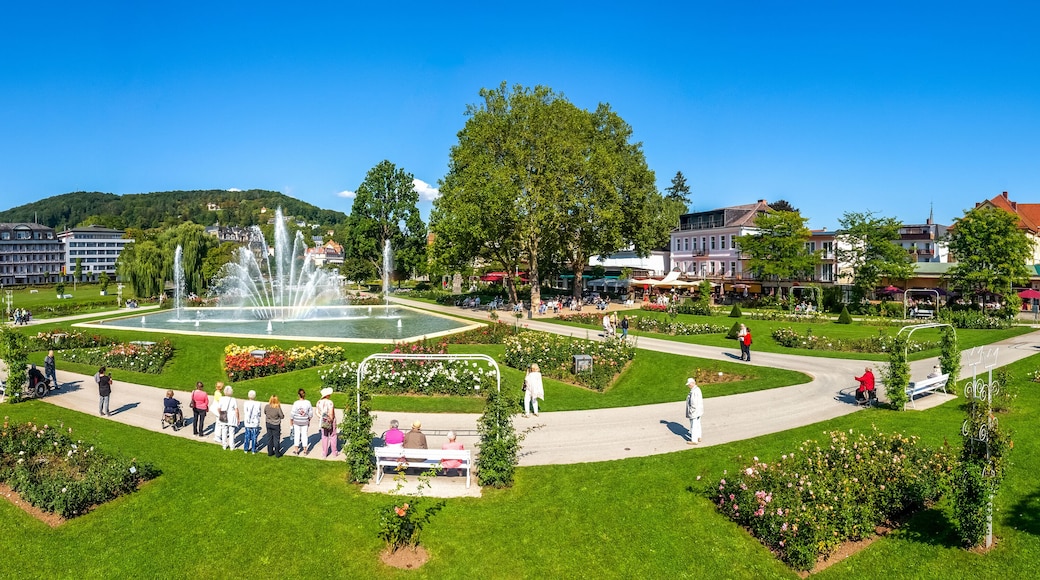Panorama, Rosengarten, Bad Kissingen, Bayern, Deutschland