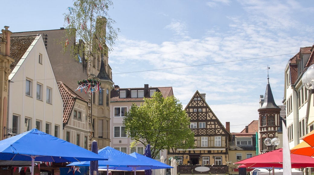 Typical bavarian town center in germany