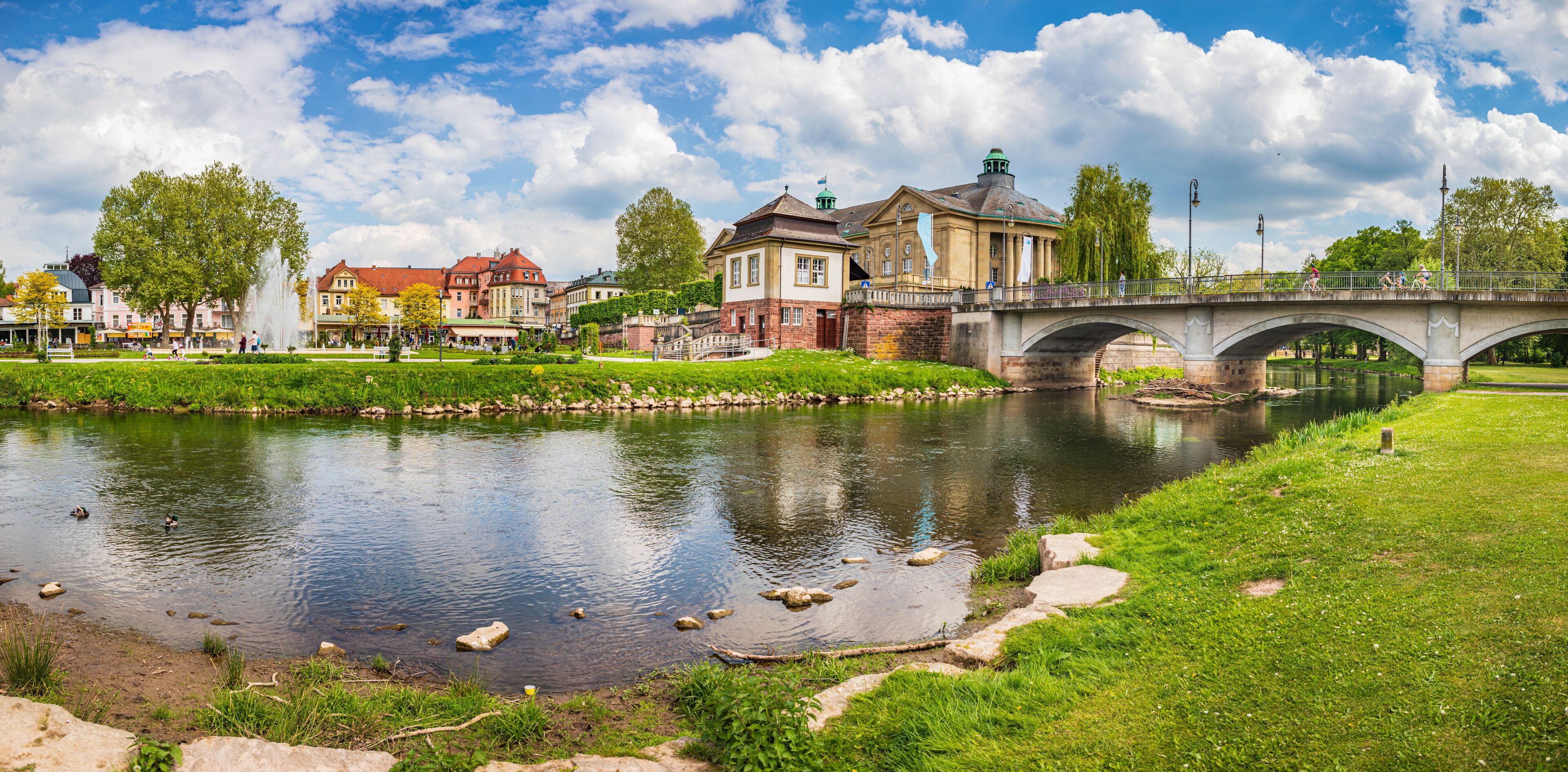 townscape of Bad Kissingen in Bavaria