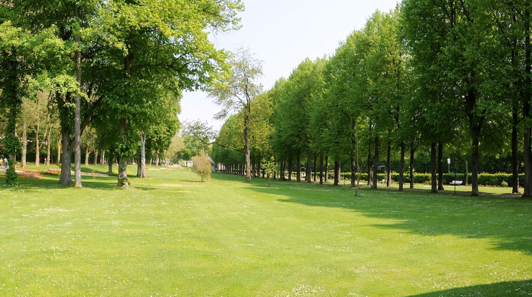 Bad Mergentheim, Germany, spa gardens, panorama, 3 pictures stitched