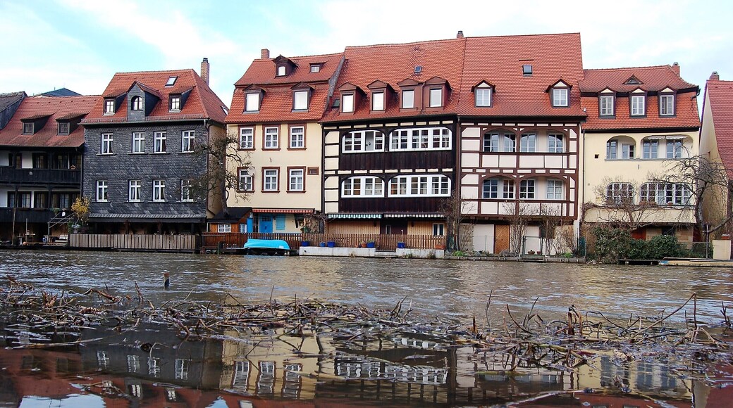 Another shot of my favourite town in Germany looking across the river at some of the half timbered historic houses that still dot the shore, designed so that boats could pull up right alongside.