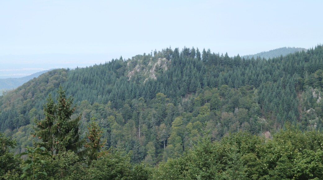 Der Brockenfelsen aus Sicht der Wiedenfelsen im Schwarzwald.