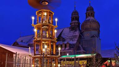 Clausthal-Zellerfeld Marktkirche und Weihnachtsmarkt - Clausthal-Zellerfeld christmas market 02