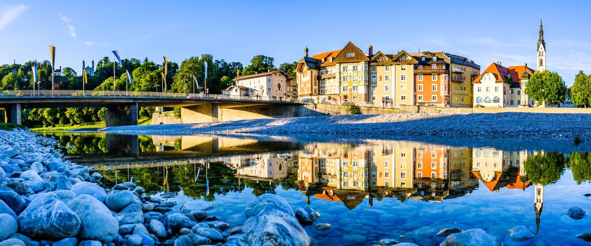 famous old town of bad toelz - bavaria