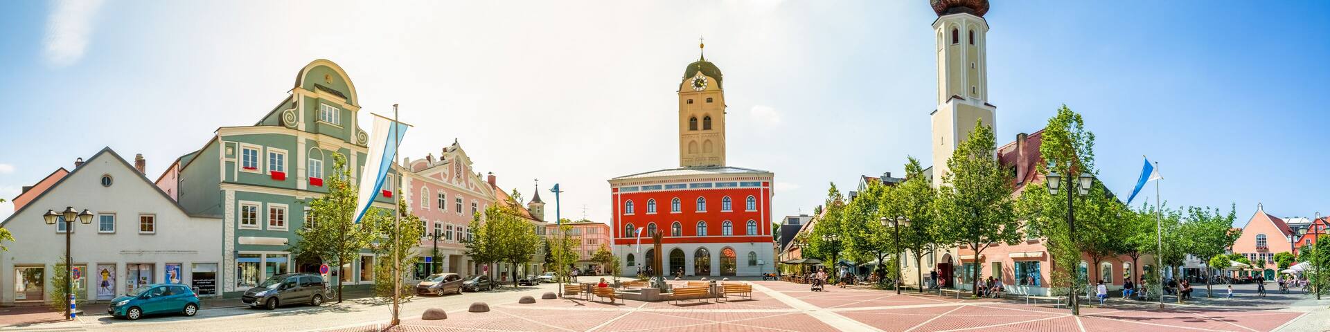 Schrannenplatz, Erding, Deutschland
