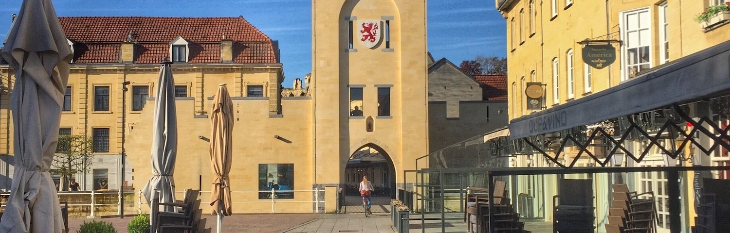 Old city tower of Valkenburg,the Netherlands.