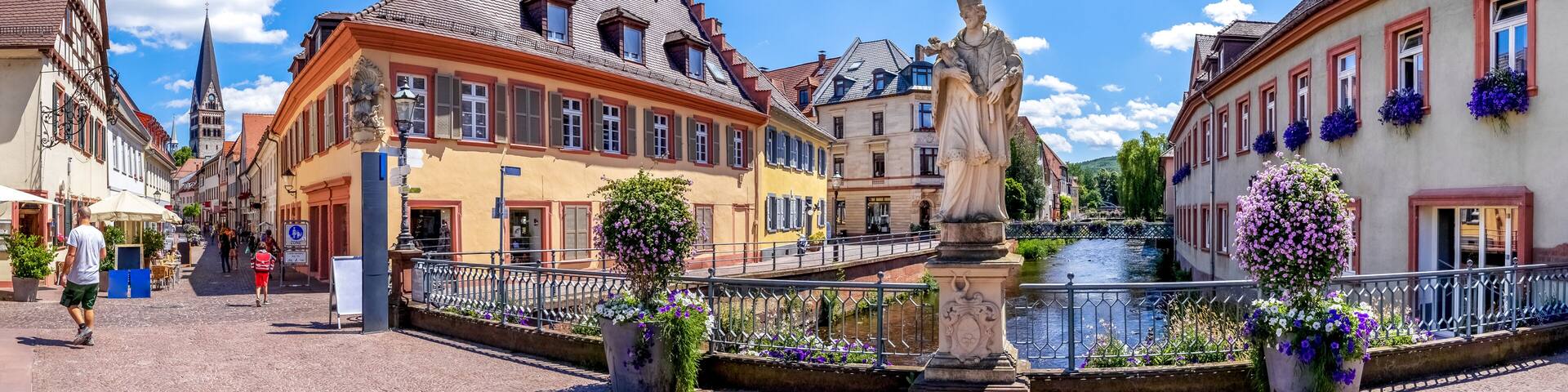Fluss Alb, Ettlingen, Deutschland
