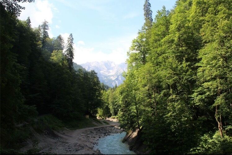 Amazing gorge in Garmisch in Bavaria. Also home to Germany's highest mountain the Zugspitze and the ski jump that hosted the 1936 Winter Olympic Games