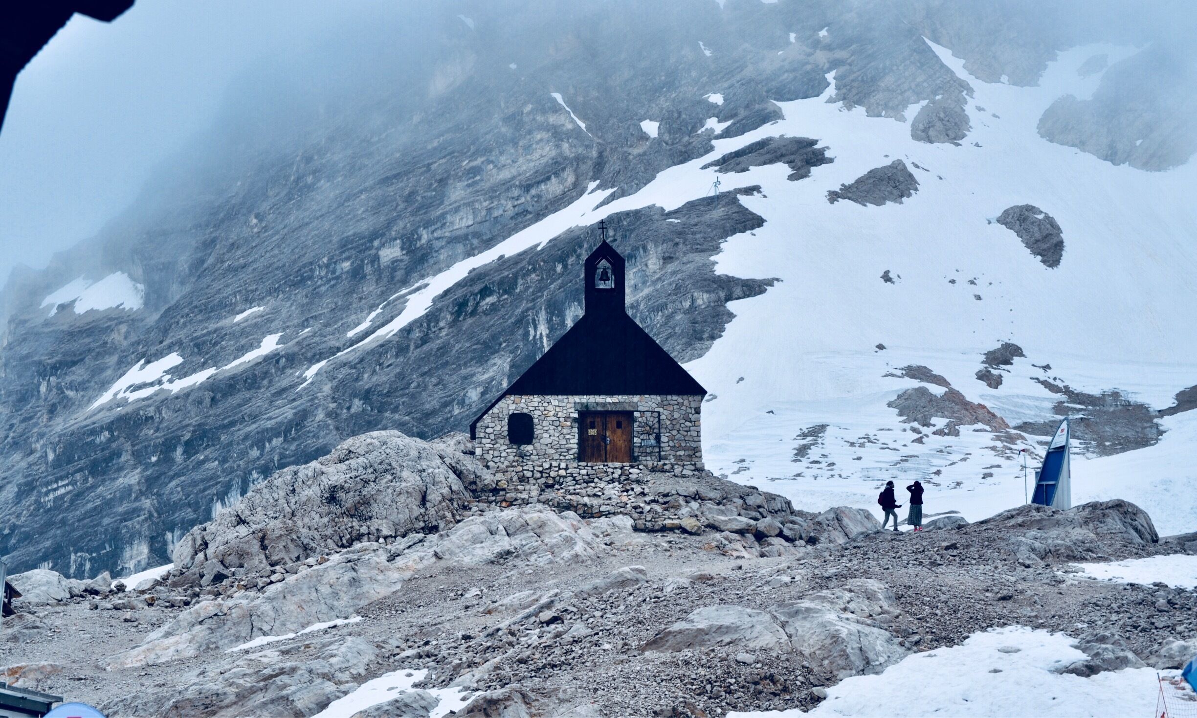 High and Holy. Germany’s highest church. Chapel Maria Heimsuchung. 3,000 meters above sea level, built in 1981.