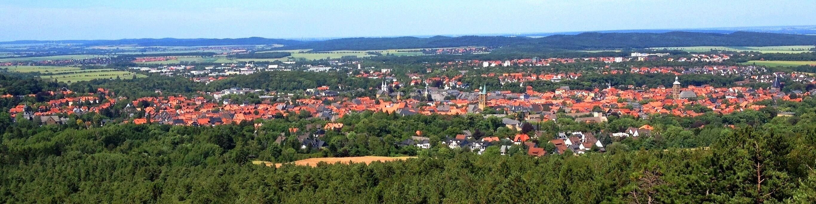 Goslar, Blick von der Maltermeisterturm-Terrasse