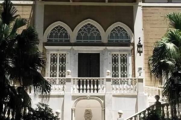 This is the entry of the Sursock residence.