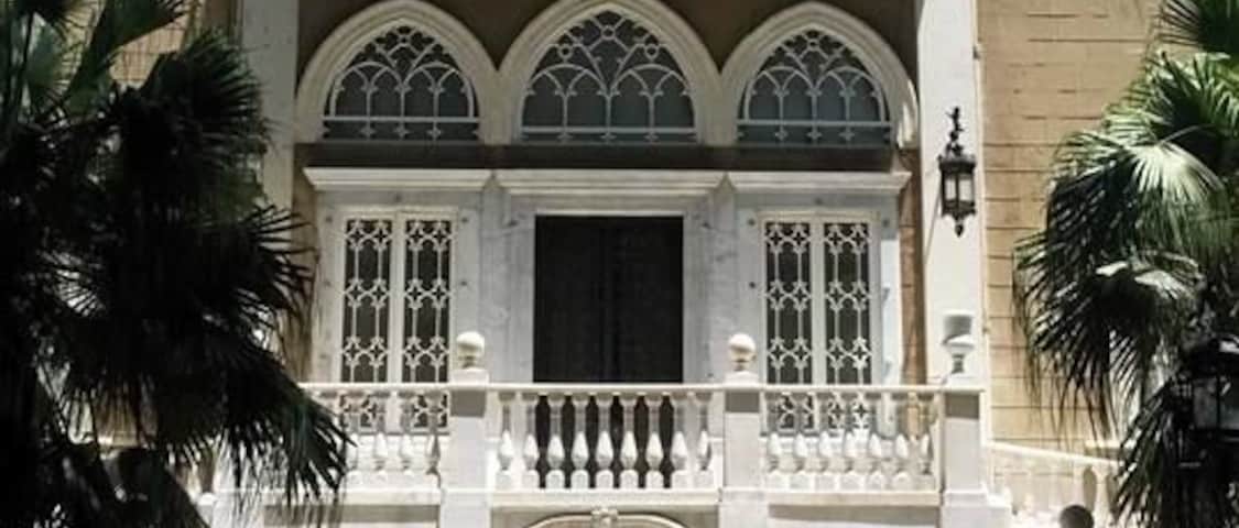 This is the entry of the Sursock residence.